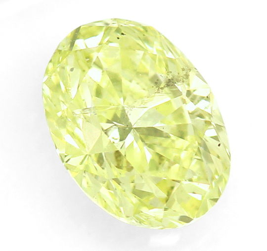 Foto 2 - Diamant 1,65ct Fancy Intense Lime Yellow Green Oval IGI, D6562
