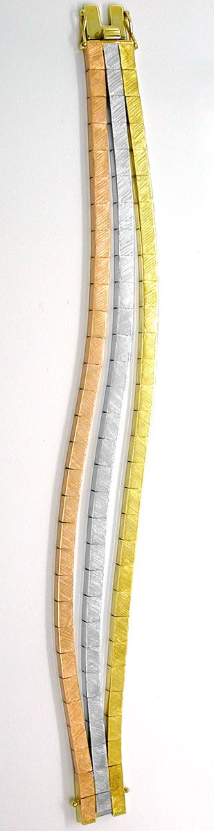Foto 4 - Designer-Armband Gelbgold-Weißgold-Rotgold, K2846
